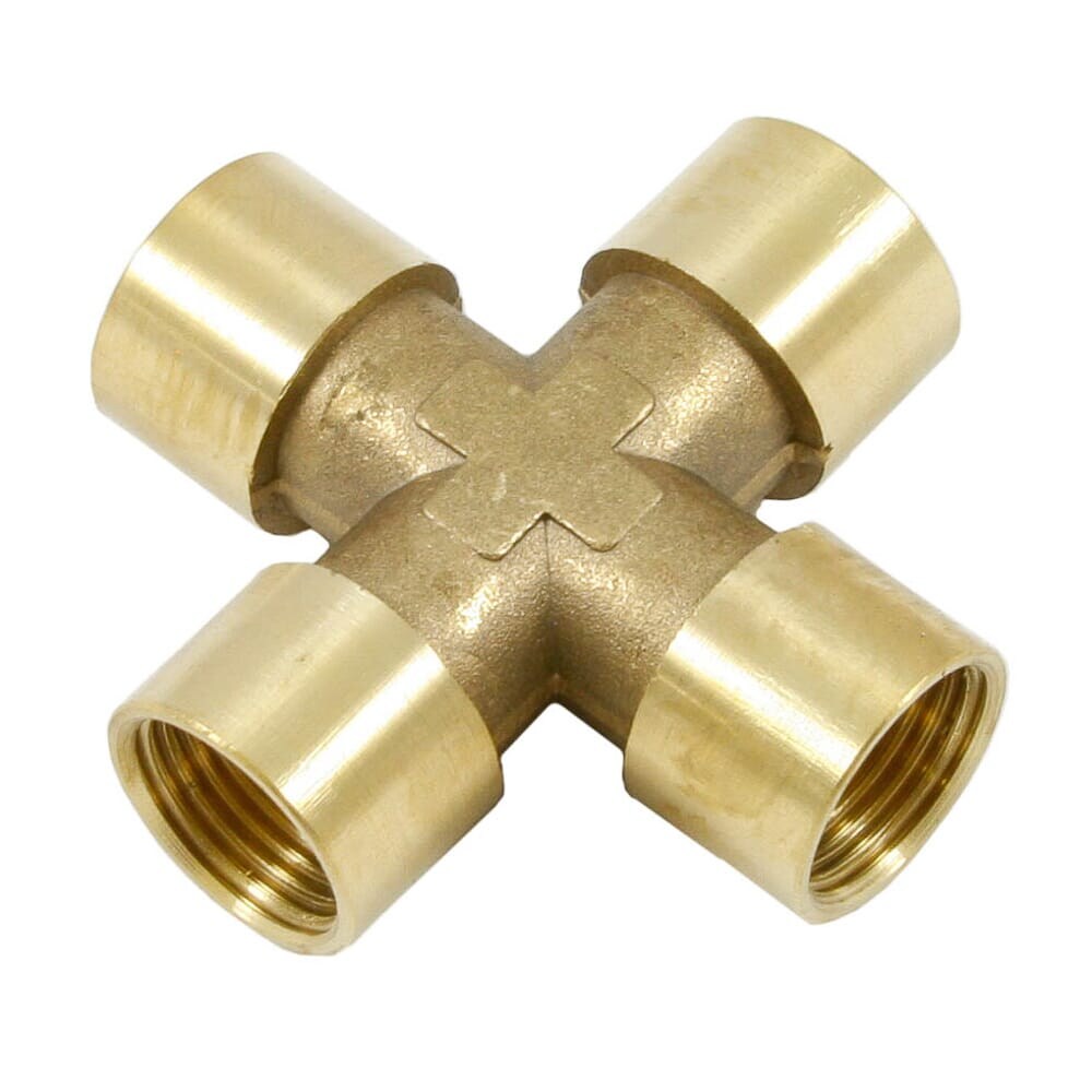 75366 Brass Cross, 3/8 in NPT (Dis